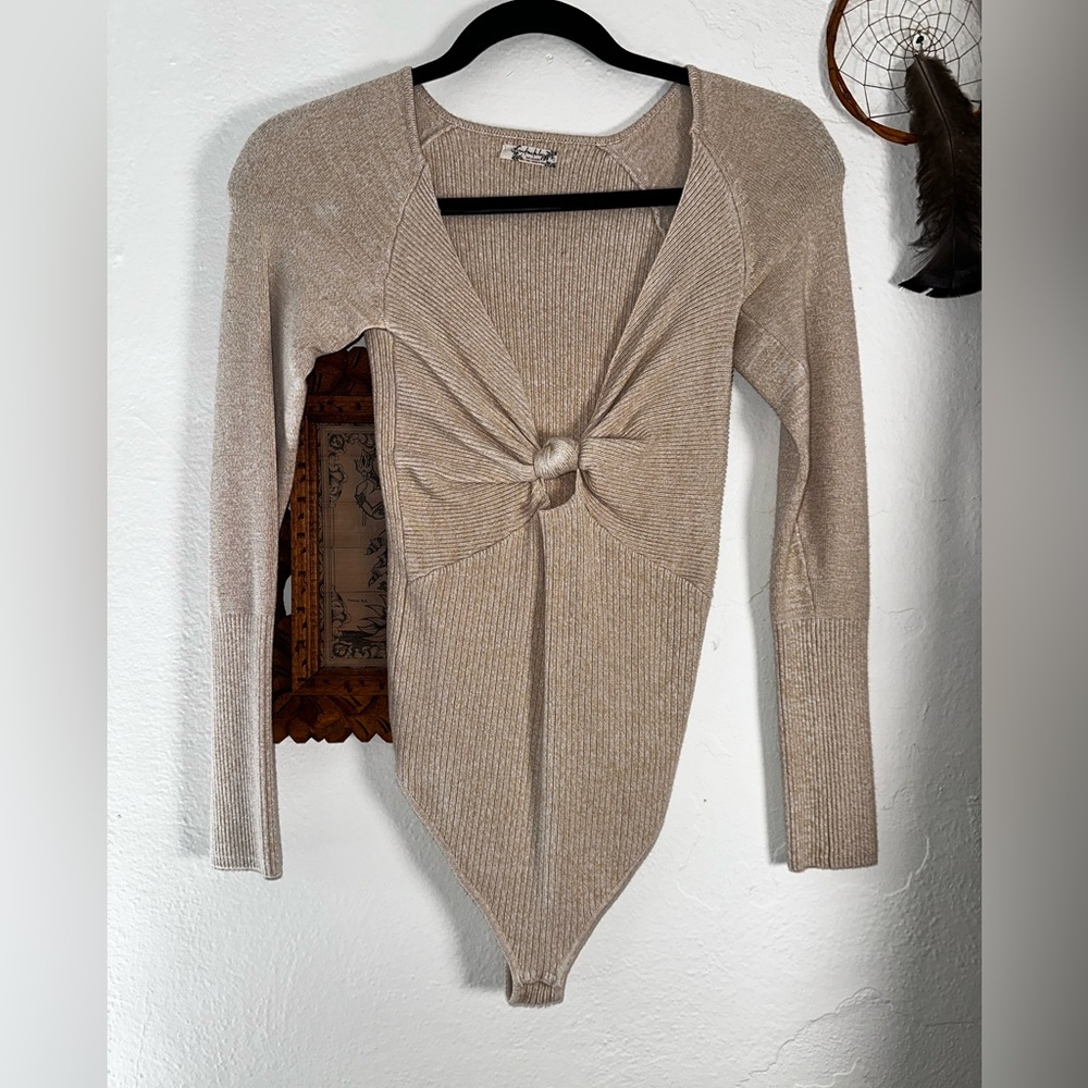 Free People Sweater Bodysuit